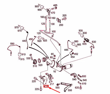 NEW MERCEDES-BENZ SPRINTER 906 EXHAUST SYSTEM BRACKET A9064920342 ORIGINAL