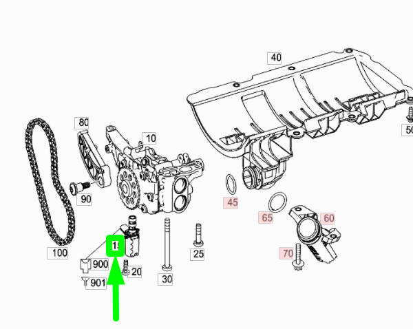 NEW MERCEDES-BENZ ML W166 OIL PUMP DIRECTIONAL CONTROL VALVE A2781800415