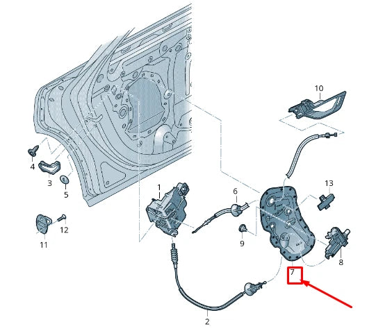 NEW AUDI Q8 4MN REAR LEFT DOOR INNER PANEL COVER 4M8839103A