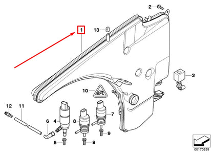 NEW BMW 3 COUPE E92 WINDOW WASHER TANK 61667157147 7157147 ORIGINAL