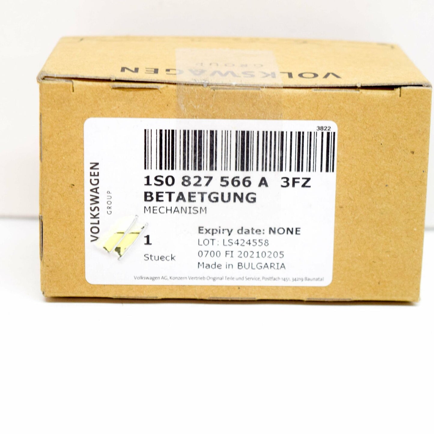 NEW VOLKSWAGEN UP REAR TRUNK LOCK WITH MICRO SWITCH 1S0827566A3FZ ORIGINAL