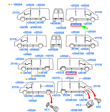 new ford transit mk3 right side load door molding 5153951 original