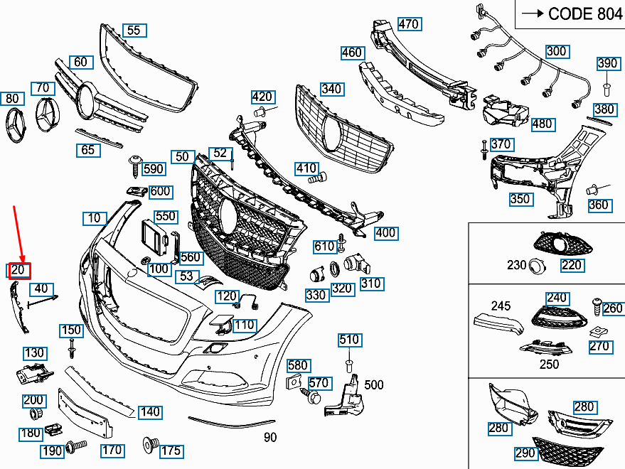 NEW MERCEDES-BENZ CLS C218 FRONT BUMPER TOWING EYE COVER A2188850126 ORIGINAL