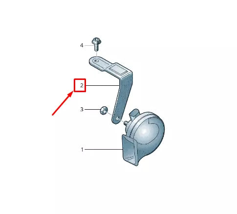 NEW AUDI Q8 4MN LEFT LOW TONE FANFARE BRACKET 4M8951229B