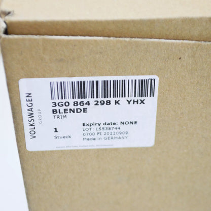 NEW VW PASSAT B8 3G REAR CENTER CONSOLE AIR VENT COVER 3G0864298KYHX ORIGINAL