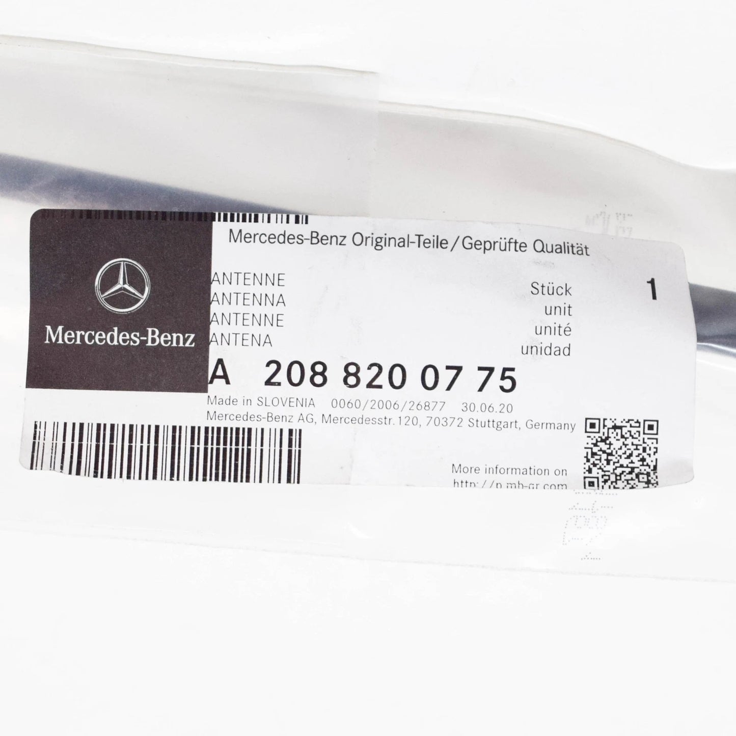 NEW MERCEDES-BENZ CLK C208 REAR LEFT FENDER ANTENNA A2088200775 ORIGINAL