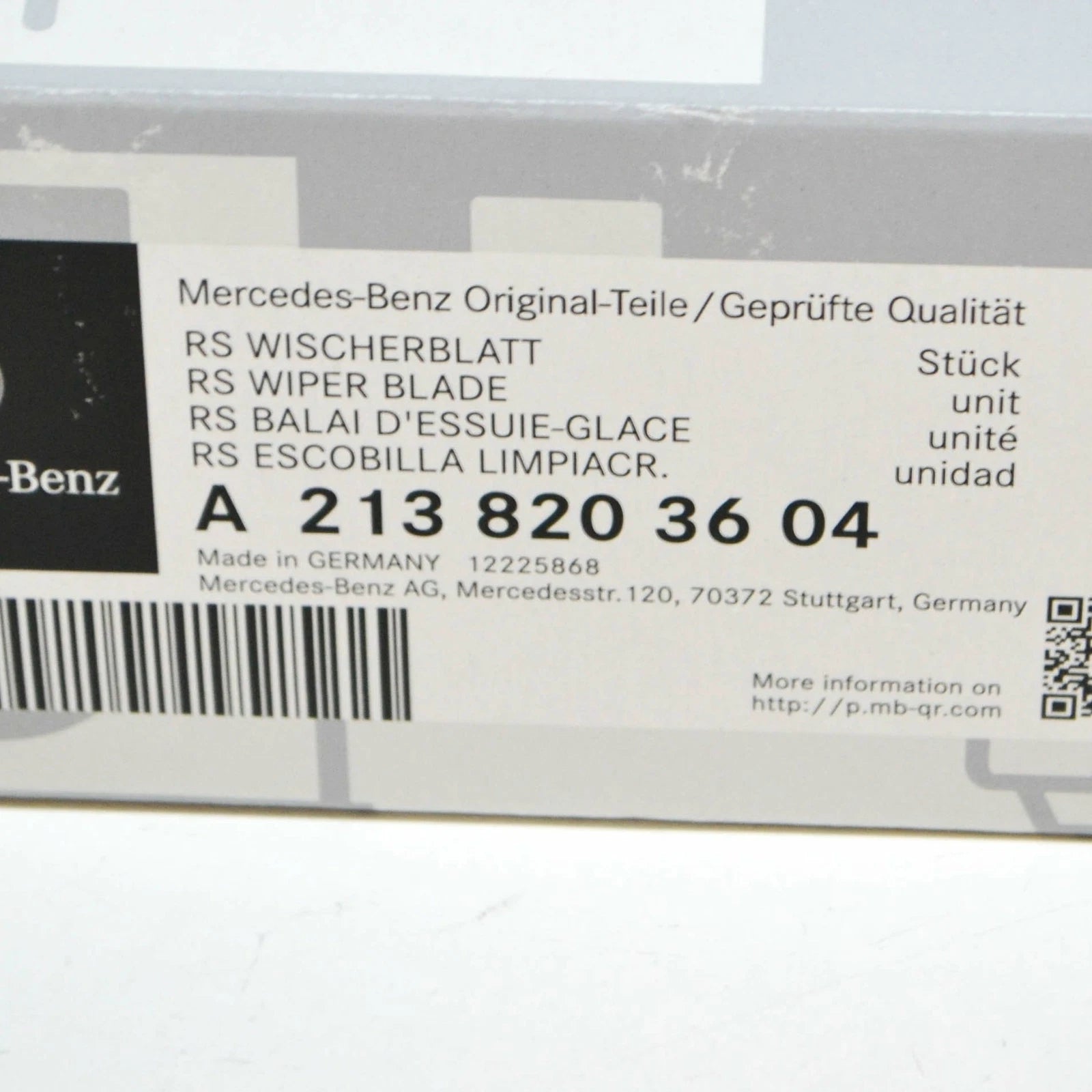 NEW MB E T-MODEL S213 FRONT WINDSCREEN WIPER ARM BLADES LHD A2138203604 ORIGINAL