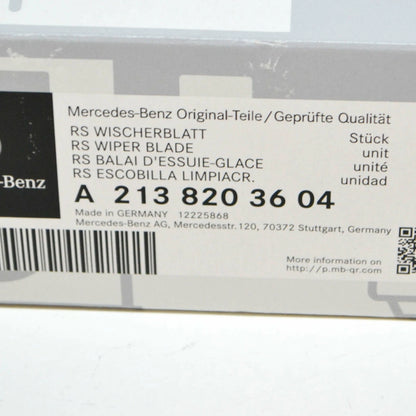 NEW MB E T-MODEL S213 FRONT WINDSCREEN WIPER ARM BLADES LHD A2138203604 ORIGINAL