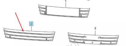 NEW AUDI A7 4G FRONT BUMPER NUMBER PLATE FILLER 4G8807287M1RR ORIGINAL