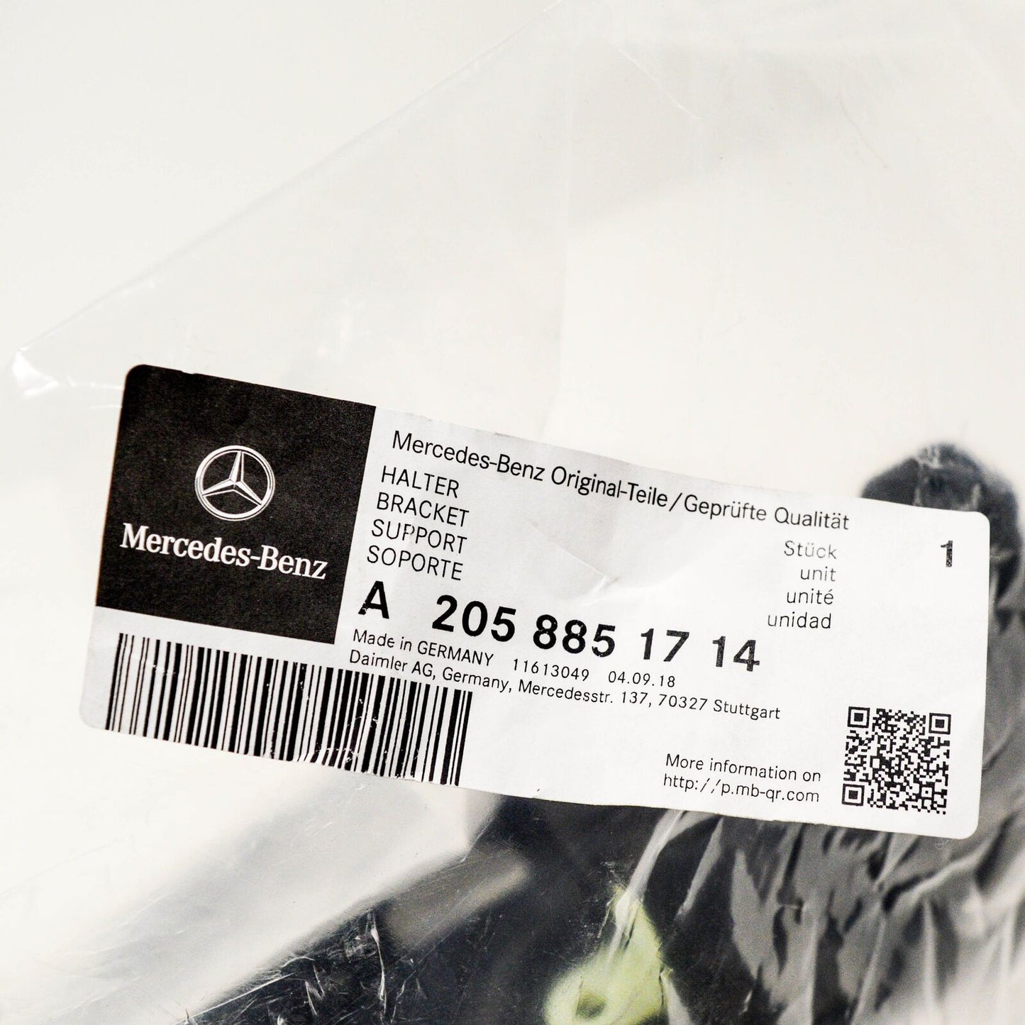 NEW MERCEDES BENZ C W205 REAR BUMPER LEFT BRACKET A2058851714 ORIGINAL