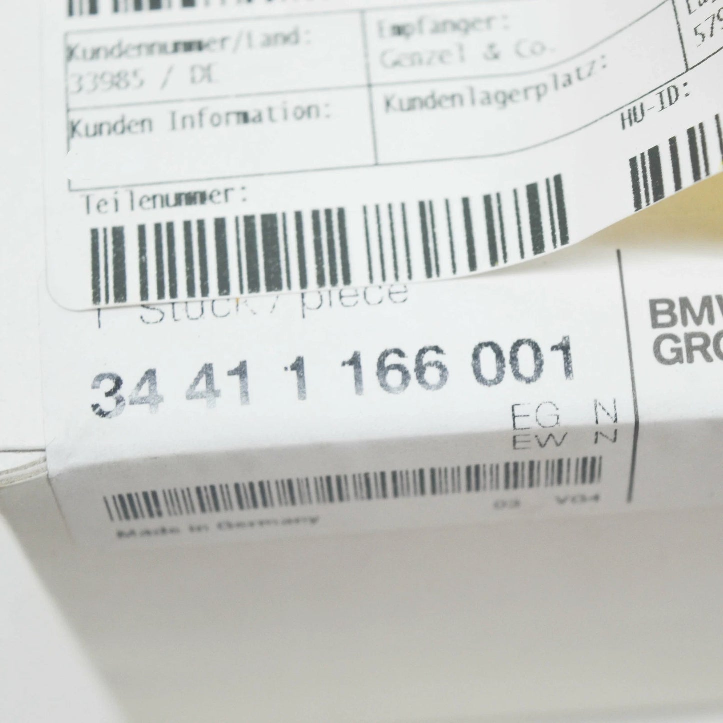 NEW BMW Z8 E52 HANDBRAKE LEVER RING 34411166001 1166001