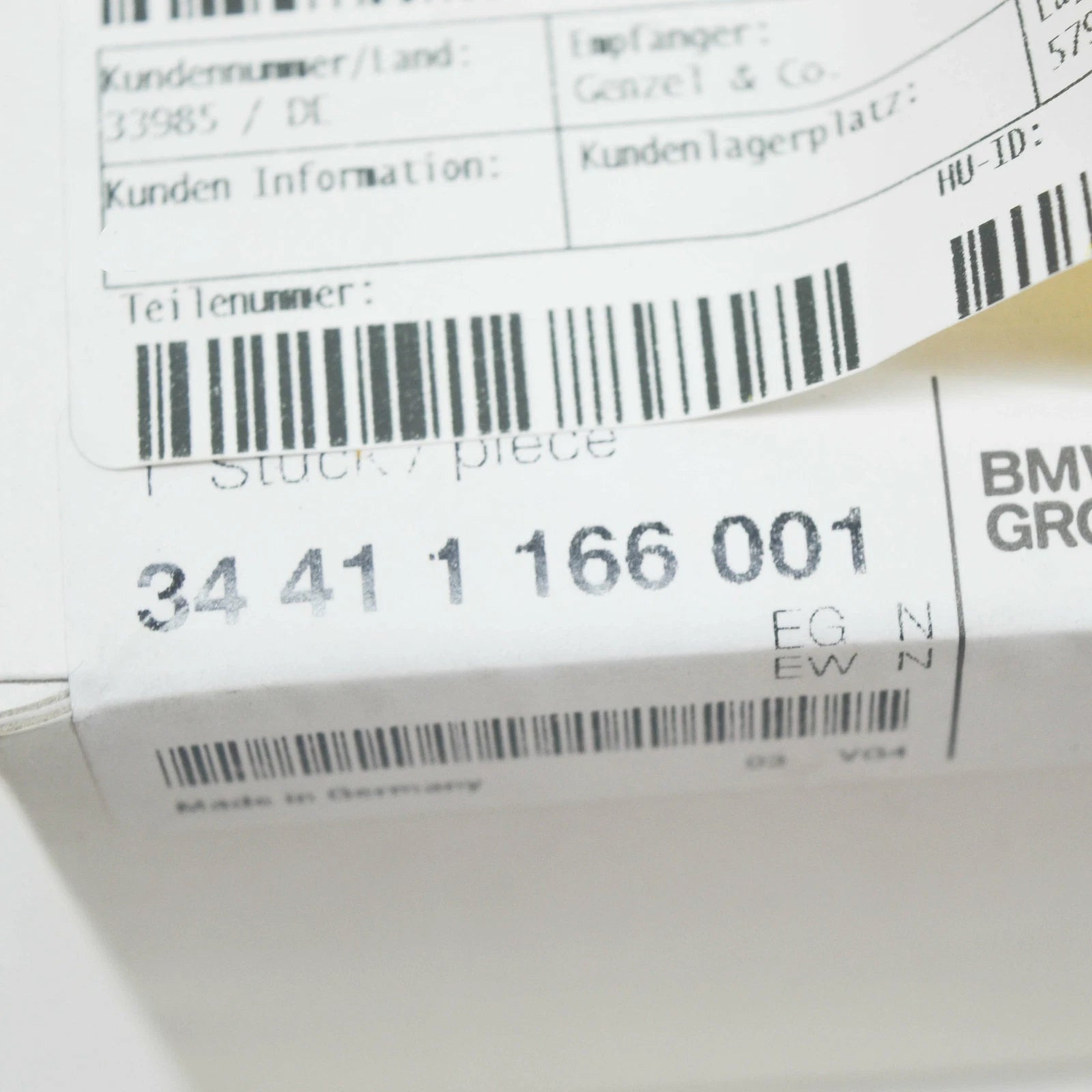 NEW BMW Z8 E52 HANDBRAKE LEVER RING 34411166001 1166001