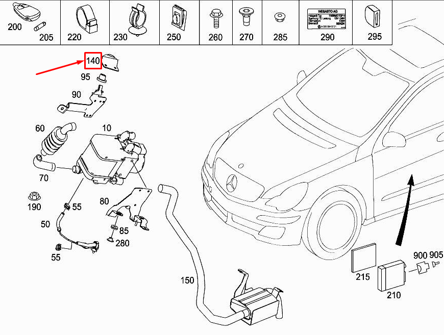 new mercedes-benz r w251 heater unit bracket a2515000431 original