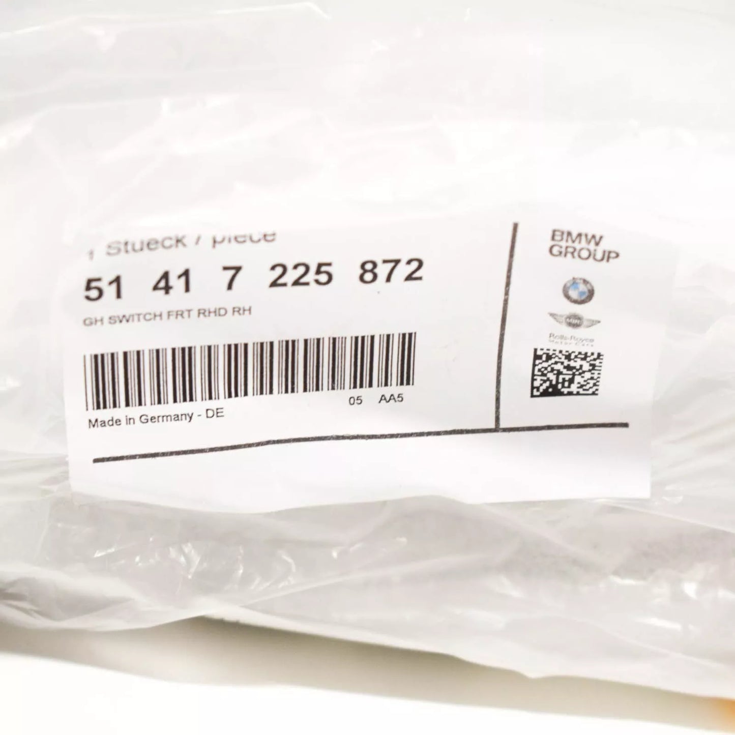 NEW BMW 5 F10 FRONT RIGHT DOOR INTERIOR HANDLE 51417225872 RHD ORIGINAL