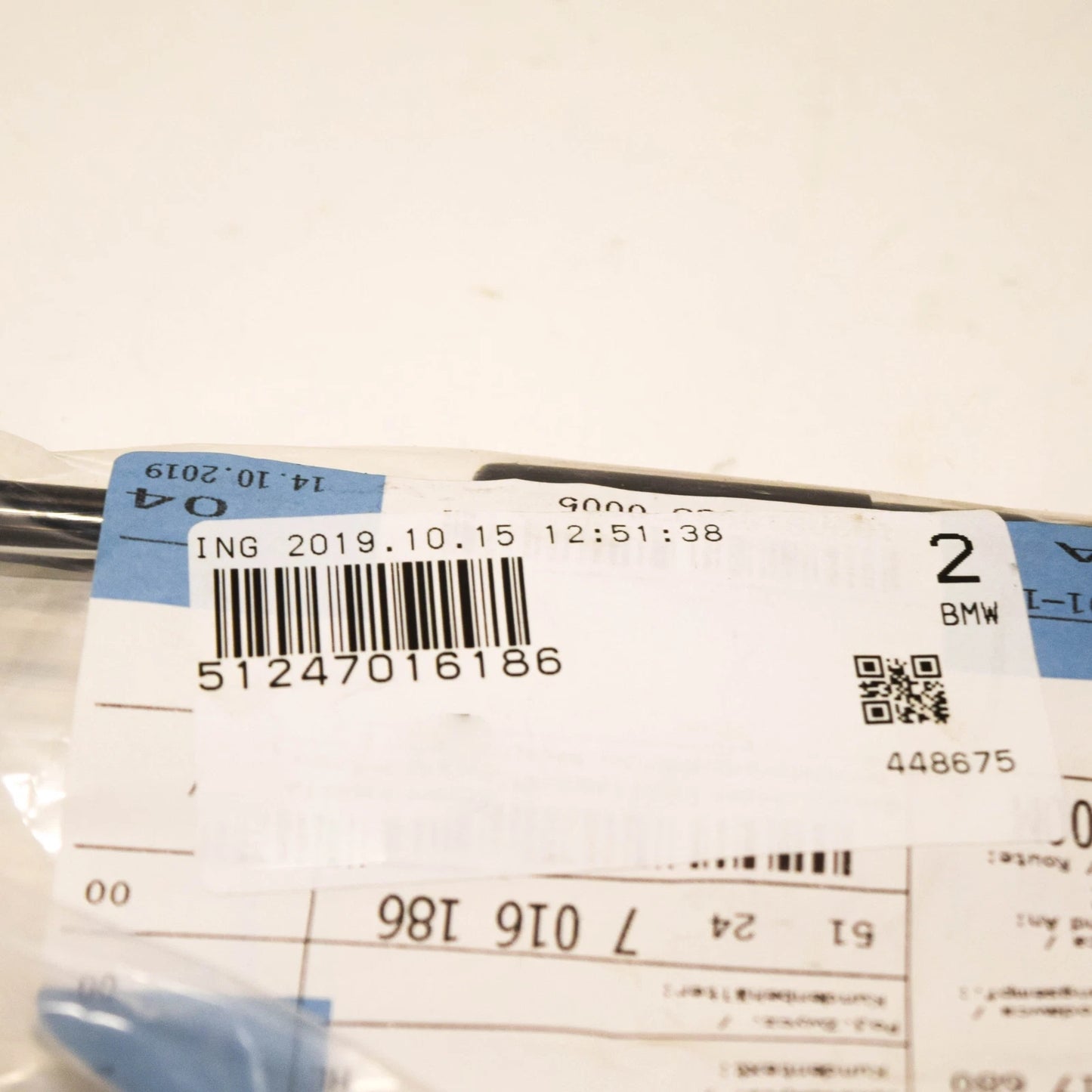 NEW BMW Z4 E85 REAR TAILGATE TRUNK LID LEFT GAS STRUT 51247016186 ORIGINAL