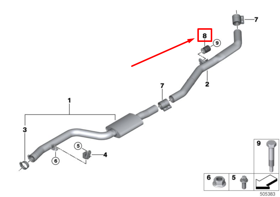new bmw x6g06 vibration absorber 8693923 18308693923 original