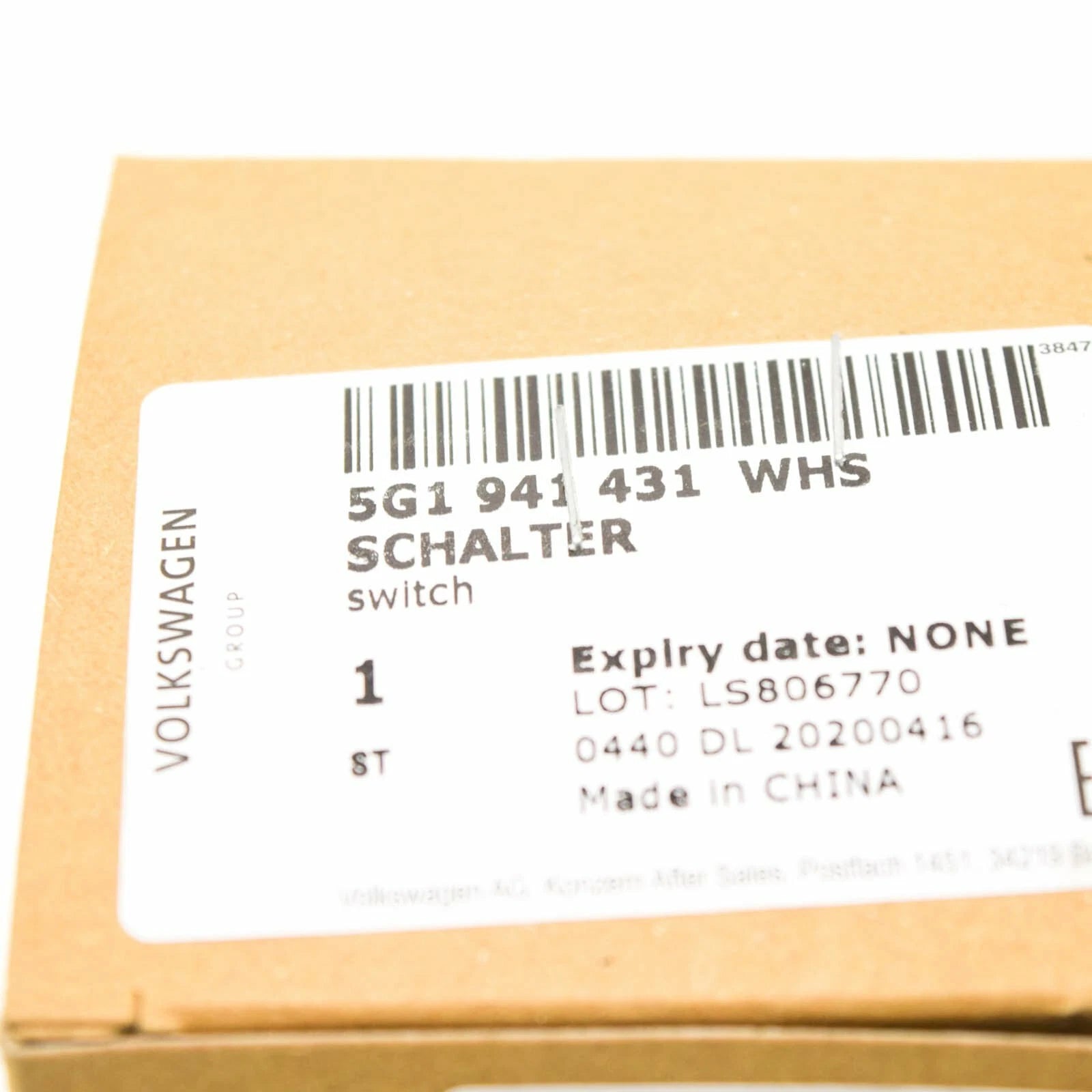 NEW VOLKSWAGEN JETTA A7 HEADLIGHT CONTROL SWITCH 5G1941431WHS