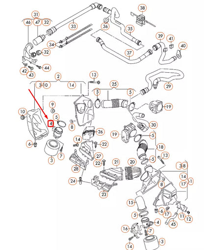 NEW AUDI A6 C6 AIR MASS METER 07C906461A ORIGINAL