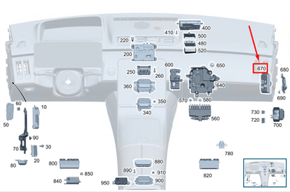 NEW MERCEDES-BENZ S W223 IGNITION SWITCH CONTROL UNIT A2069002611 ORIGINAL