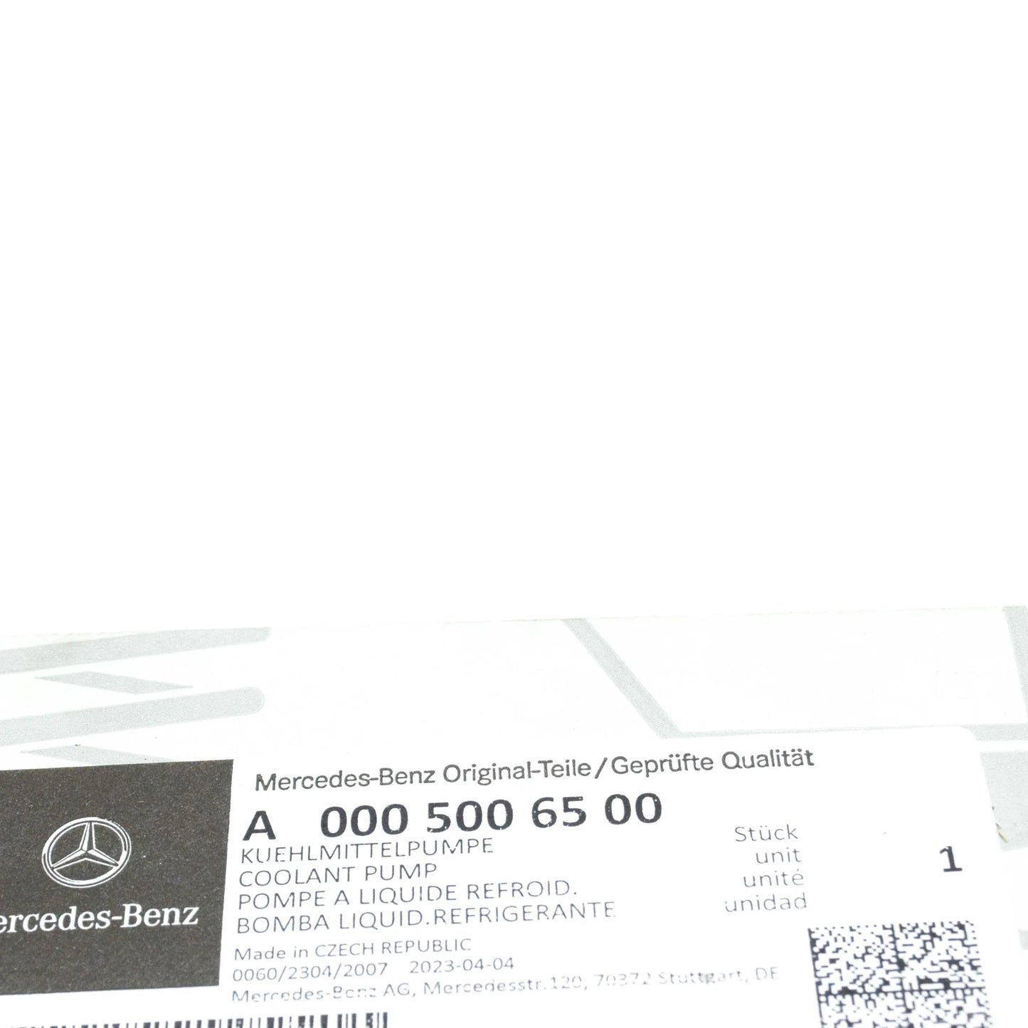 NEW MERCEDES-BENZ GLE W167 COOLANT PUMP A0005006500 ORIGINAL