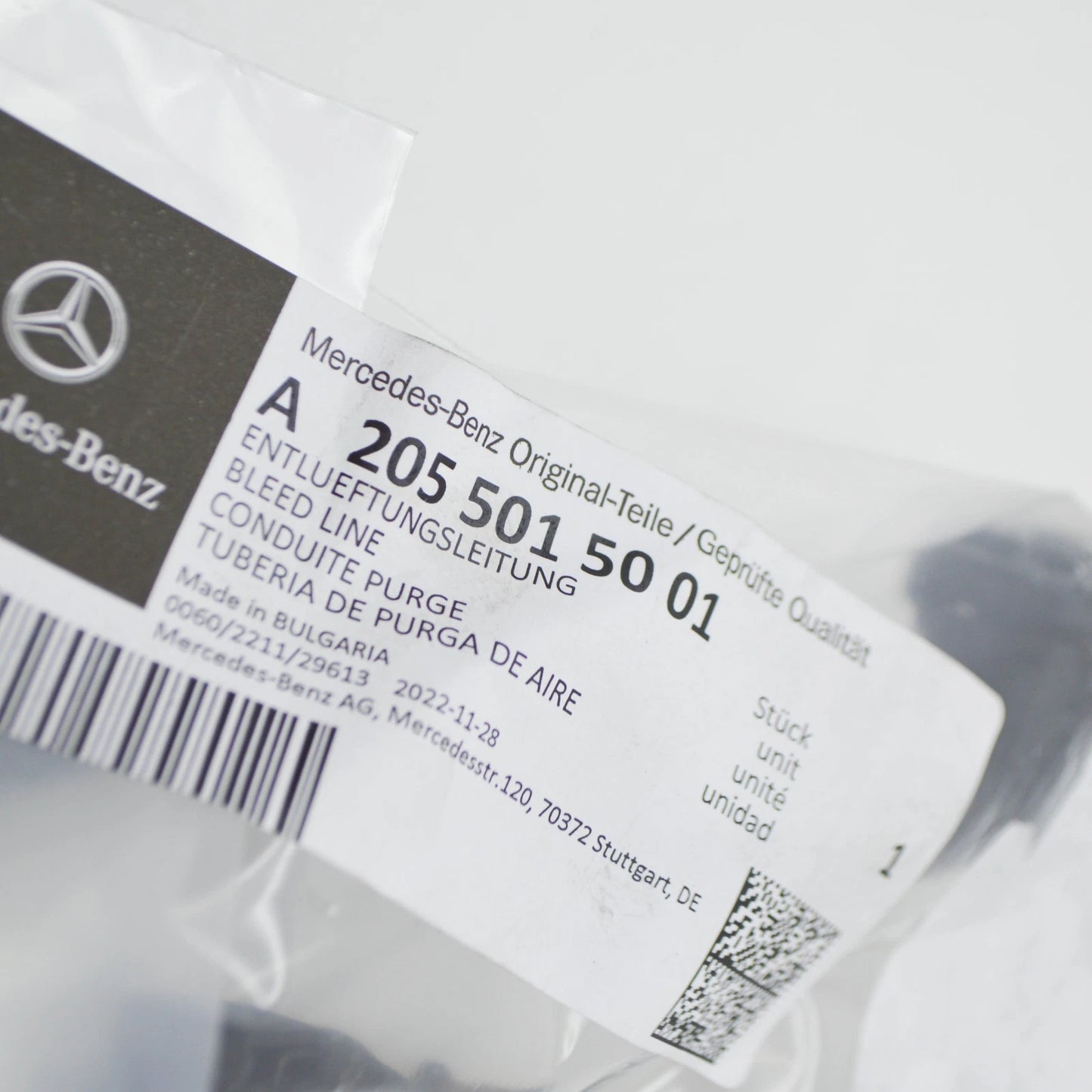 NEW MERCEDES-BENZ C W205 EXPANSION RESERVOIR BLEED LINE A2055015001