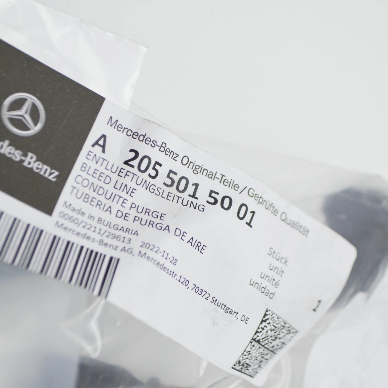 NEW MERCEDES-BENZ C W205 EXPANSION RESERVOIR BLEED LINE A2055015001