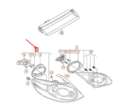 NEW VOLSKWAGEN PASSAT CC REAR RIGHT OUTER TAILLIGHT 3C8945096G ORIGINAL