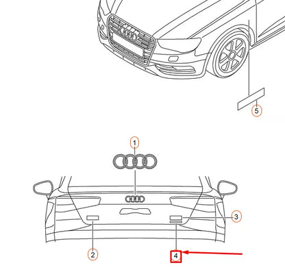 NEW AUDI A3 8V REAR EMBLEM BADGE 8V4853737C3Q7