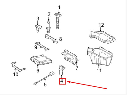NEW AUDI A3 8V CRANKSHAFT POSITION SENSOR 06H906433D