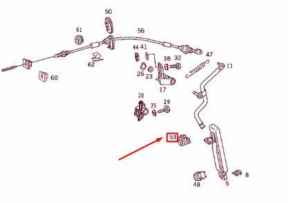 NEW MERCEDES-BENZ E W124 ACCELERATOR PEDAL KICK-DOWN SWITCH A0015456314 ORIGINAL