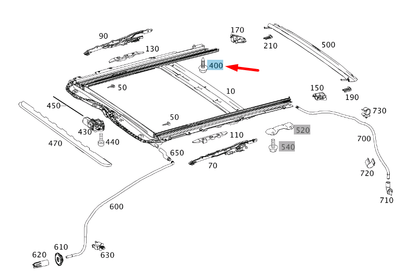 NEW MERCEDES-BENZ C W204 ROOF FRAME BOLT A0179906301 ORIGINAL