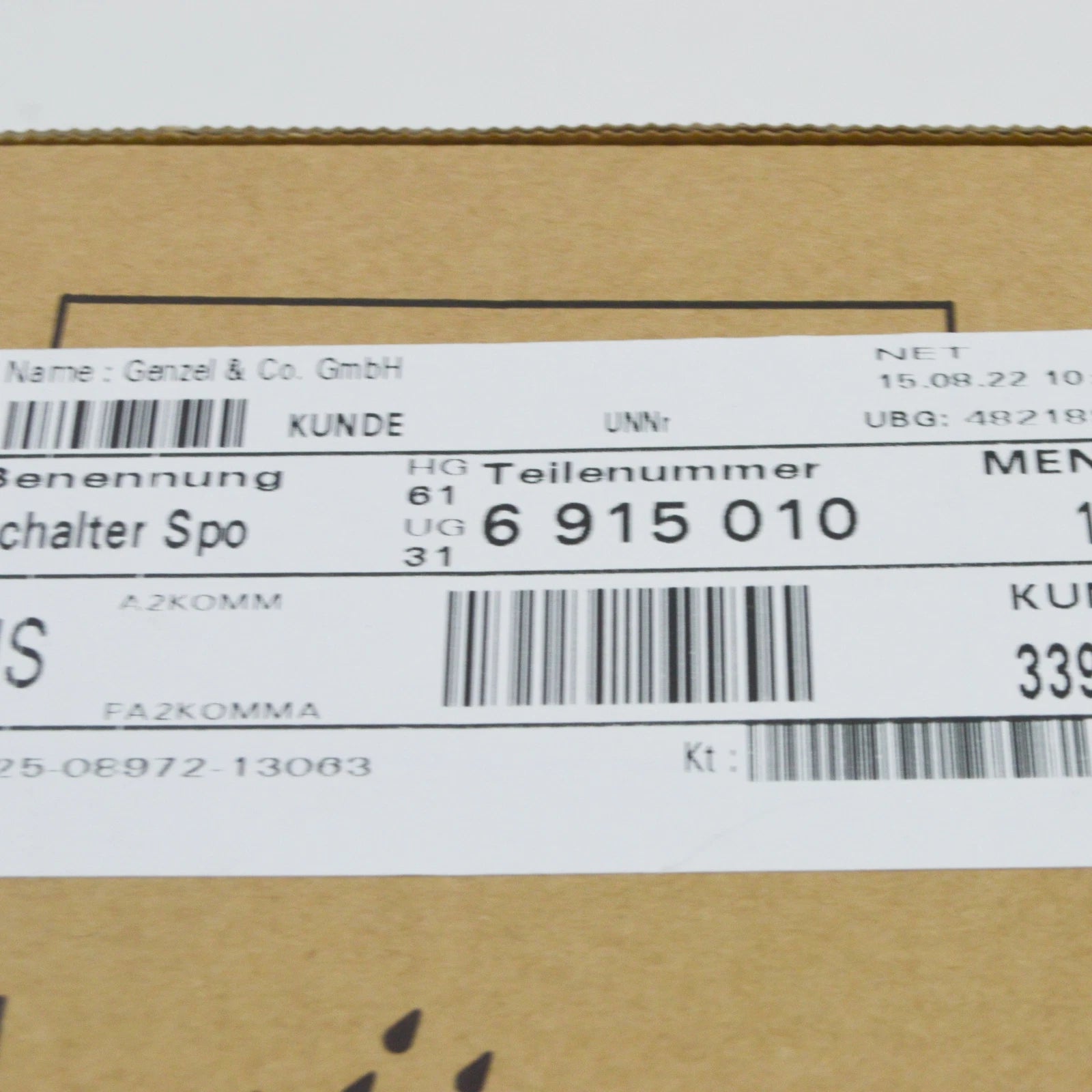 NEW BMW Z4 ROADSTER E85 SPORT SWITCH 6915010 61316915010 ORIGINAL