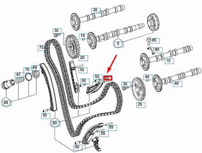 NEW MERCEDES-BENZ ML W164 GUIDE RAIL TO CRANKCASE PIN A6420520374 ORIGINAL