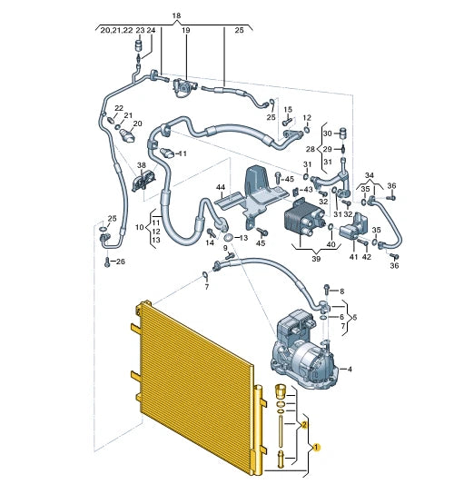 NEW VOKSWAGEN ID.4 E21 A/C CONDENSER 1EA816411A