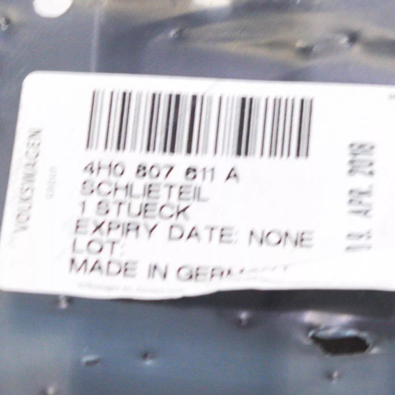 NEW AUDI A8 4H ENGINE UNDER BUMPER COVER TRAY 4H0807611A ORIGINAL