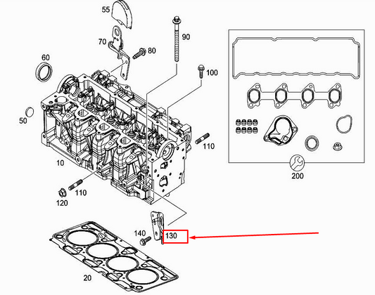 new mercedes-benz citan w415 engine lifting eye a6072230641 original