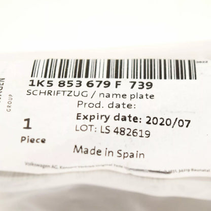 NEW VOLKSWAGEN JETTA MK6 GLI FRONT GRILL BADGE EMBLEM 1K5853679F739