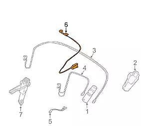 NEW BMW Z4 E89 CONVERTIBLE TOP EMERGENCY RELEASE CABLE 54347123023 ORIGINAL