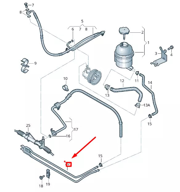 NEW VOLKSWAGEN CRAFTER 2F MK1 COOLING PIPE 2E0422091F