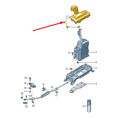 NEW VOLKSWAGEN ARTEON 3H7 GEAR SHIFT COVER LHD 3G1713203SDWE ORIGINAL