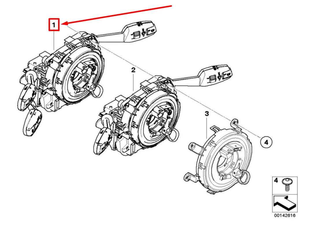 NEW BMW X5 E70 STEERING COLUMN COMBINATION SWITCH 61319164423 9164423 ORIGINAL