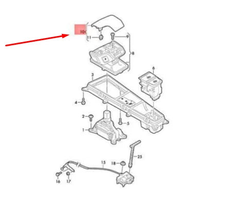 NEW AUDI A6 C8 SELECTOR LEVER HANDLE UPPER LHD 4K1713139D59V