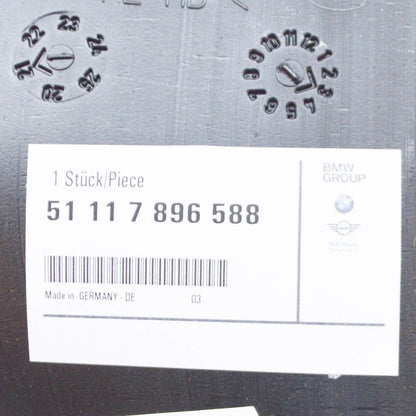NEW BMW 5 E60 3.0I FRONT RIGHT BRAKE AIR DUCT M TECH 51117896588 ORIGINAL