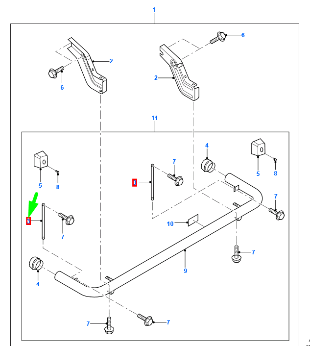 new ford ranger mk2 rear bumper side bracket 5131557 9m34-17d942-aa original