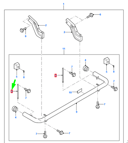 new ford ranger mk2 rear bumper side bracket 5131557 9m34-17d942-aa original