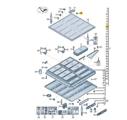 new volkswagen id.3 e11 battery connection bolt 1ea802132a original