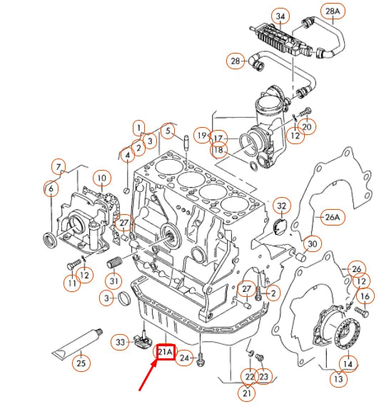 NEW VOLKSWAGEN CADDY 2K ENGINE OIL SUMP 036103601AM ORIGINAL