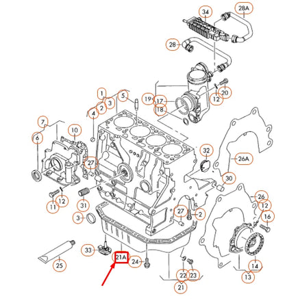 NEW VOLKSWAGEN CADDY 2K ENGINE OIL SUMP 036103601AM ORIGINAL
