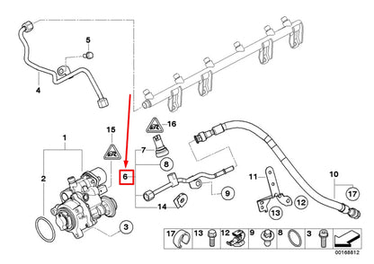 NEW BMW 5 E60 OTHER ENGINE COMPARTMENT PARTS 13537622751 7622751 2006 13139207