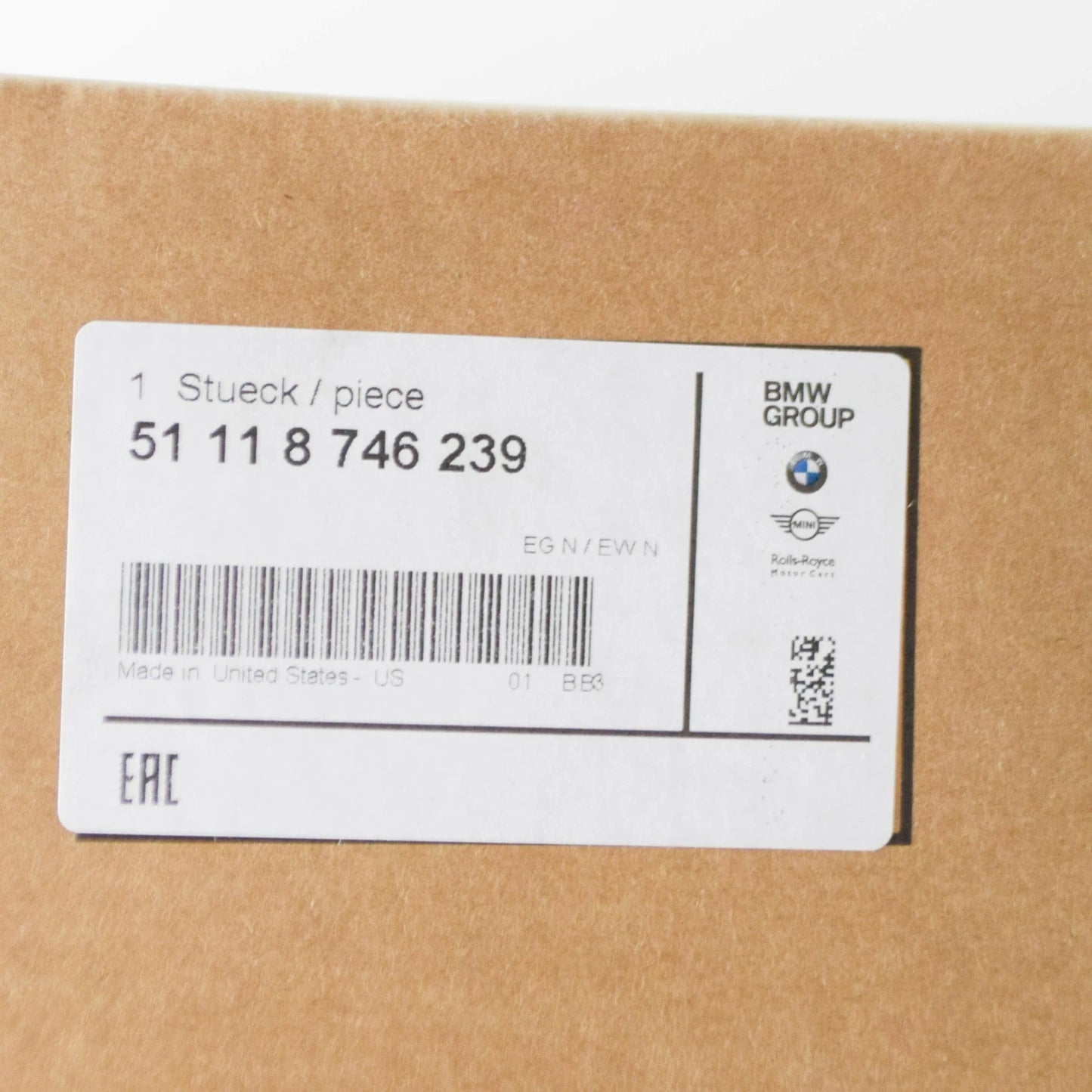 NEW BMW X5 G05 FRONT M LEFT FOG LIGHT COVER 51118746239